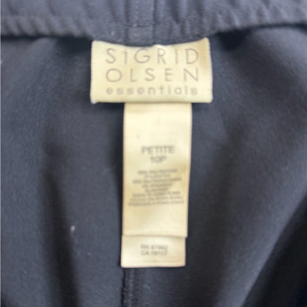 Sigrid Olsen Essentials Basic Black Pants. Straig… - image 3